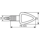 Lampa, Motoros Index, Focal, HY21W, Pár, Karbon