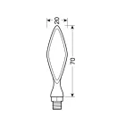 Lampa, Motoros Index, Storm, LED, Pár, Króm