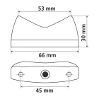 MOTOR HÁTSÓ LÁMPA 12V 11LED 