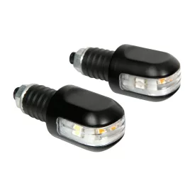   Lampa, Motoros Index, Light Wings, LED, Pár, Kormányvégbe, Fekete