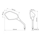 Lampa, Tükör Motorra, Kaba, Pár, M10