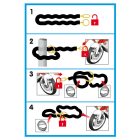 Lampa C-Lock 150R - Motorkerékpár Lánczár - 150cm