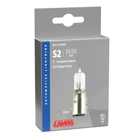 Lampa S2 Halogén izzó 12V 35/35W BA20D