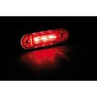 Lampa Sülyesztett Ledes Jelzőfény 3 LED - 12/24V - Piros