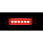 Lampa Külső Világítás 12/24V Piros 6 Ledes