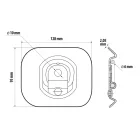 Lampa G-2 csomagtérbe acél rögzítőgyűrű 2db