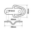 Lampa G-4, Rakomány Rögzítő D-gyűrűs, 2 db