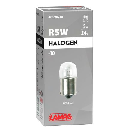 Lampa, R5W Izzó, 5W 24V