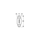 Lampa, 5W Szoffita Izzó Darabos, 24W 5W 11x35mm, sv8,5-8