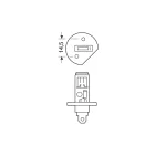 Lampa, IZZÓ 24 V H1 BX 100W PÁR H1 BLU-XE 100W