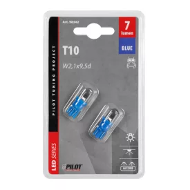 Lampa, IZZÓ 24 V LED  KÉK T10  PÁR
