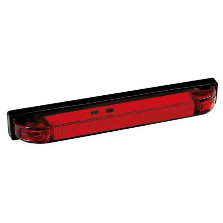 Lampa, Külső Világítás,12 LED, 24V, Piros, PR6,155X12mm