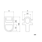 Lampa, G-2, Függönytartó, Tehergépkocsiba, 25db