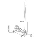 JBM Krokrodil Emelő 3,5t 133-495mm