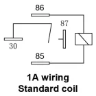 RELÉ 4 LÁBÚ 40A 12V