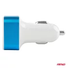 Amio Szívargyújtós USB töltő 2x és Voltmérő