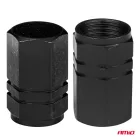 Amio Alumínium fekete szelepsapka 4 db