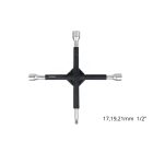 Amio Keresztkulcs Gumibevonattal és Krova Csatlakozóval 17-19-21mm 1/2"