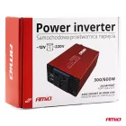 Amio Transzformátor 12-220V 300/600W 2xUSB