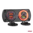 Amio Beépítő Panel USB/Szivargyújtó Aljzathoz 2db-hoz