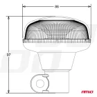 Amio W21P Ledes Villogó 18LED 12/24V IP56