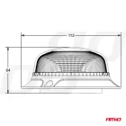 Amio Villogó W21m Mágneses R65 R10 18LED 12/24V IP56 (csavarral is rögzíthető)