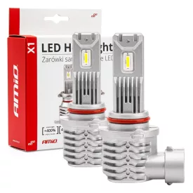   Amio Led Izzó X1 sorozat HB3 9005/HIR1 9011/H10 12V 40W 6500K 2db