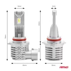 Amio Led Izzó X1 sorozat HB3 9005/HIR1 9011/H10 12V 40W 6500K 2db