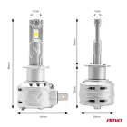 Amio LED fényszórók X2 Series H1 12V 2db