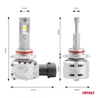 Amio LED fényszórók X2 Series HB4 9006 12V 2db