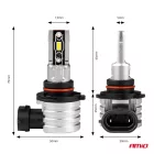 Amio Led Izzó H-Mini Sorozat HB3 9005/HIR1 9011/H10 42W 6500K 2db