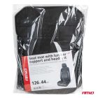 Amio Fagolyós Ülésvédő Deréktámasszal és Fejtámlával Fekete