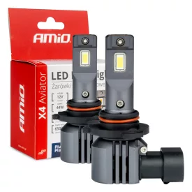 Amio, X4 Aviator, HB3/9005/HIR1/H10 Led Pár, 44W 6500k 12V