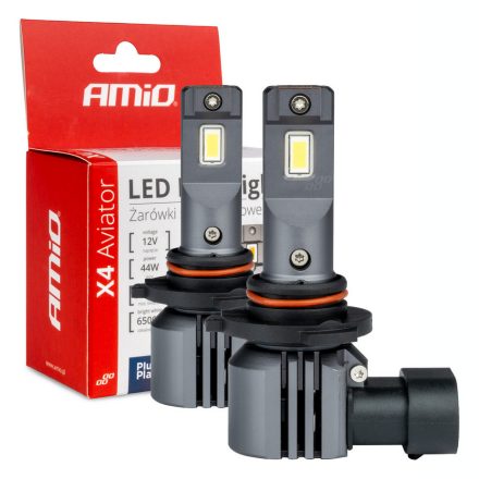 Amio, X4 Aviator, HB3/9005/HIR1/H10 Led Pár, 44W 6500k 12V