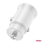 Amio Autós töltő 2x USB-A 2.1A 12/24V