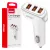 Amio Autós töltő 3x USB-A 3.1A 12/24V