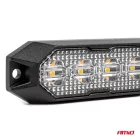 KIEGÉSZÍTŐ VILLOGÓ LÁMPA 4XLED 12/24V SÁRGA 2 FUNKCIÓ