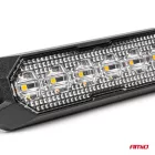KIEGÉSZÍTÓ VILLOGÓ LÁMPA 6XLED 12/24V SÁRGA 2 FUNKCIÓ