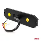 KIEGÉSZÍTÓ VILLOGÓ LÁMPA 6XLED 12/24V SÁRGA 2 FUNKCIÓ