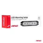 KIEGÉSZÍTÓ VILLOGÓ LÁMPA 6XLED 12/24V SÁRGA 2 FUNKCIÓ