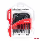 Amio, Imbusz és Torx Készlet, 22db-os