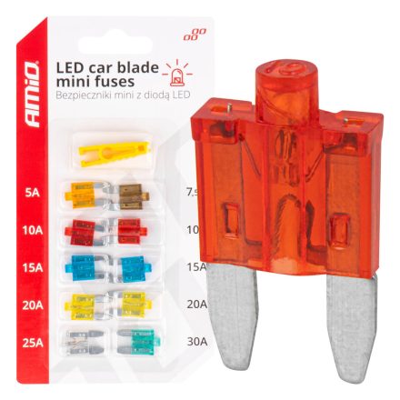 Amio Mini Késes Biztosíték Szett 10db