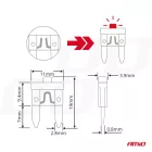 Amio Mini Késes Biztosíték Szett 10db