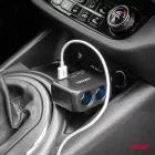 Amio Dupla elosztós töltő 2x USB A 1x USB C 12/24V 100W 180°