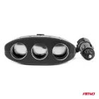 Amio, Szivargyújtó Elosztó 3-as, 70cm Hosszabbítóval, 100W 12/24V