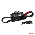 Amio LED fejlámpa XPG+COB 1200mAh (AKKU)