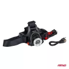 Amio LED-es fejlámpa T6 3600mAh - Tölthető