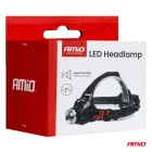 Amio LED-es fejlámpa T6 3600mAh - Tölthető