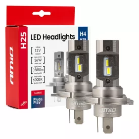 Amio LED Izzó H4 H19 12V 36W 2DB
