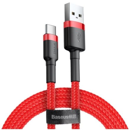 Baseus Adatkábel USB-USB-C 1M 1,5A Piros